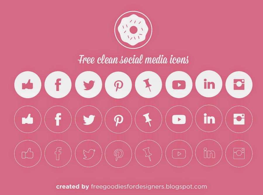 FREE VECTOR SOCIAL MEDIA CLEAN ICONS